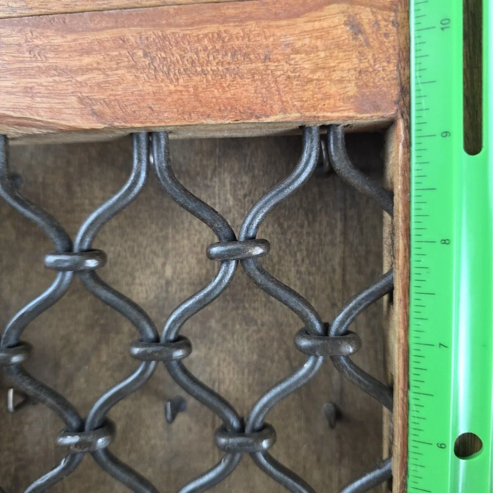 Vintage Wooden Wall Décor Key Hanging Cabinet Box Original Old Hand Crafted